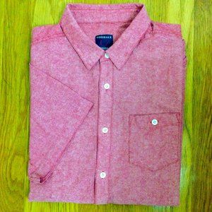 Goodale 100% Cotton Short Sleeve Button Down Fitted Shirt Sz XL
